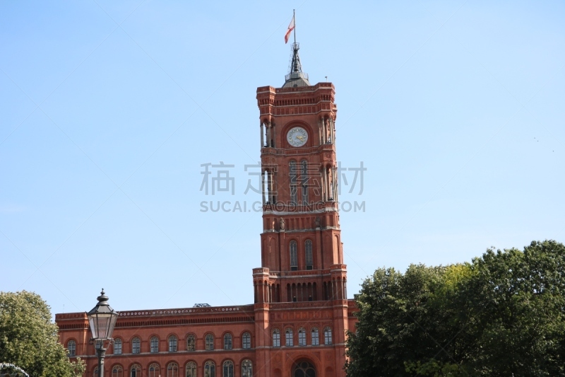 The Red Town Hall in Rathausstraße in Berlin, Germany