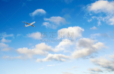 飞机,天空,海洋,太空,迅速,风,水平画幅,蓝色,度假,运输