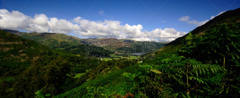 乌兹渥特湖,赫尔维林峰,别有洞天,国家公园,水平画幅,山,无人,全景,英格兰,户外