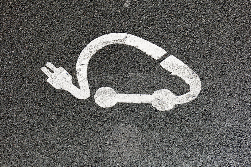 停车场,电车,电缆,电插头,水平画幅,高视角,无人,符号,陆用车,偏远的