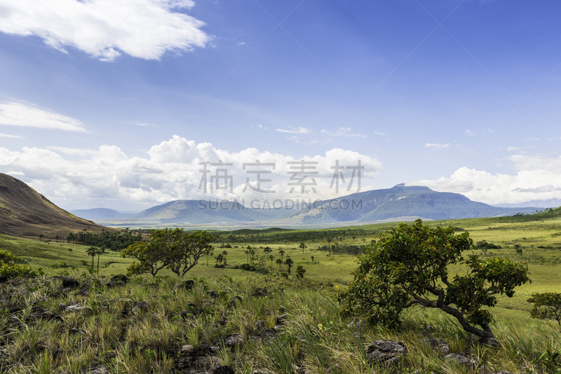 委内瑞拉,山,平原,拉格兰萨巴那,云景,云,自然美,石头,岩石,户外