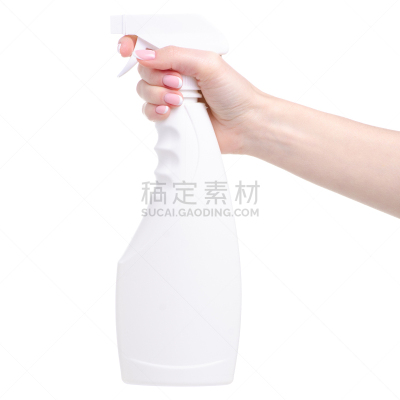 白色,手,拿着,清洁器材,白色背景,喷雾瓶,乌克兰,清洗剂,图像,方形画幅