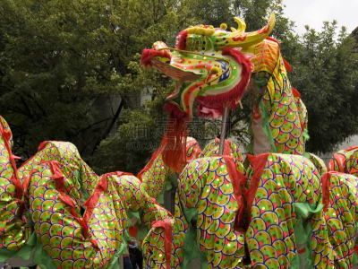 春节,龙,新的,幸福,阿根廷,水平画幅,绿色,人,泰国,红色
