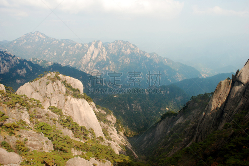 风景,自然美,黄山,瓷器,水平画幅,山,雪,无人,蓝色,喜马拉雅山脉