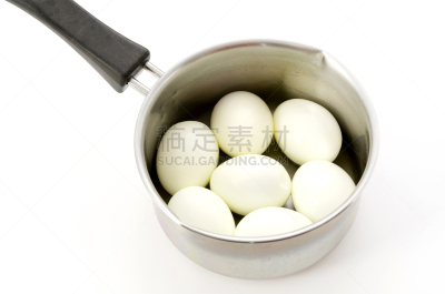炖锅,煮食,卵,白色,蛋清,风帽,白色背景,健康食物,膳食,食品