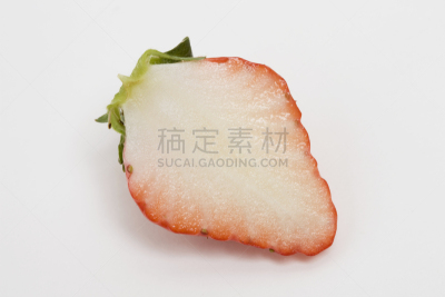草莓,横截面,佐贺,维生素c,水平画幅,水果,无人,白色背景,红色,春天