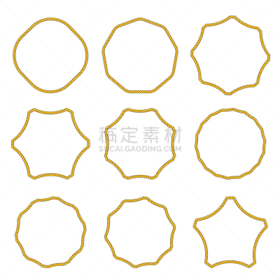绳子,边框,圆形,国境线,华丽的,轮廓,空的,背景分离,纺织品,系船索