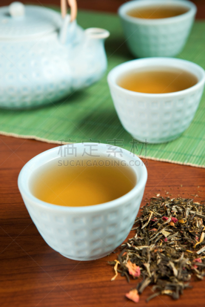 绿茶,垂直画幅,饮食,席子,无人,干花,茶杯,饮料,抗氧化物,茶