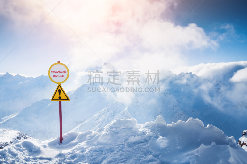 雪,冬天,山,雪崩,非滑雪场地的滑雪,滑雪场,天空,美,风