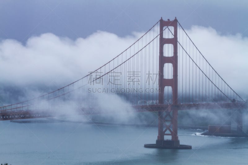 加利福尼亚,旧金山,自然,暴风雨,水平画幅,湾区,建筑,无人,交通