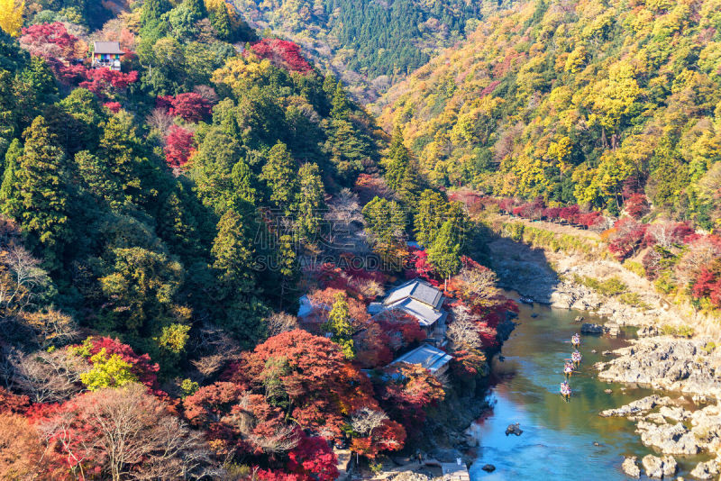 岚山,渡月桥,桂离宫,水,公园,水平画幅,旅行者,户外,石材,日本人