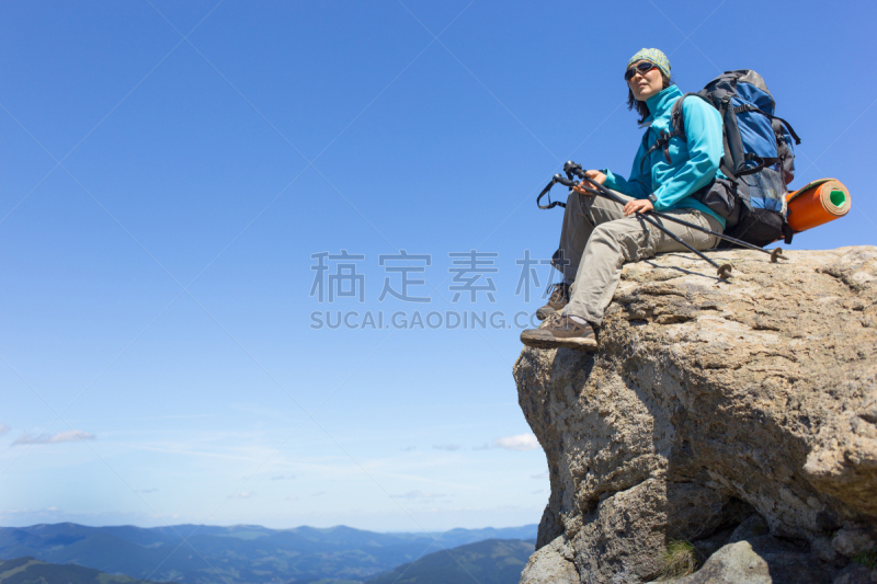 夏天,山,徒步旅行,水平画幅,户外,海上航道,运动,危险,斯堪的纳维亚人