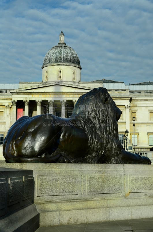 英国,伦敦,特拉法加广场,垂直画幅,建筑,无人,广场,英格兰,户外,城市