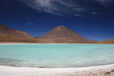 拉格那沃德湖,自然,寒冷,旅游目的地,水平画幅,地形,无人,蓝色,火山地形,超现实主义的