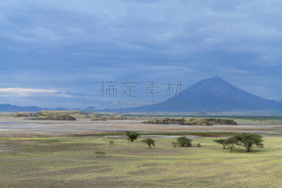 仑盖火山,自然,地质学,风景,云,图像,坦桑尼亚,草,无人,旅游目的地