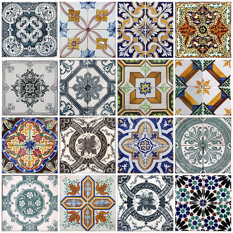 里斯本,华丽的,几何形状,艺术家,地板,简单,瓷砖,古董,古典式,背景
