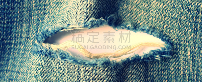撕破的,白色,牛仔裤,留白,空的,背景分离,纺织品,泰国,复古风格,现代