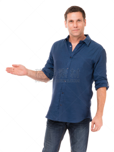 休闲装,白色背景,男人,分离着色,衣服,代言人,卷袖,垂直画幅,讲师,30到39岁