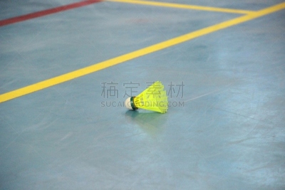 羽毛球,球场,毽子,黄色,数字1,在边上,运动,网,姿态优美,墙手球