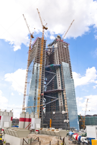 建筑工地,法兰克福,中央银行,金融建筑,市区,建筑结构,金融区,银行,货物集装箱,户外