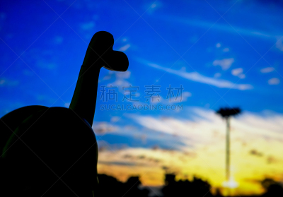 恐龙,看,泰国,已灭绝生物,侏罗纪,动物,力克斯兔,爬行纲,夏天,户外