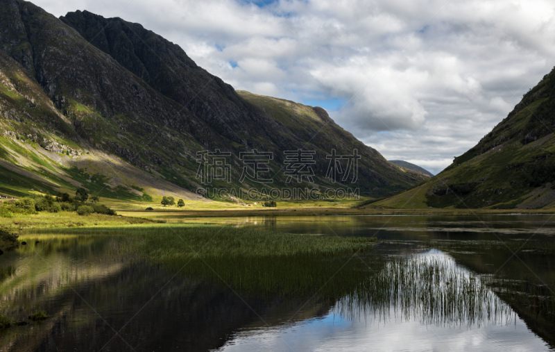 loch achtriochtan,格伦科,苏格兰高地,自然,水平画幅,岩石,无人,巴拉朱利斯,夏天,户外