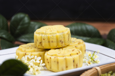 传统,中国,桂花糕,美味,酥皮糕点,可爱的,菜单,清新,日本点心,蛋糕
