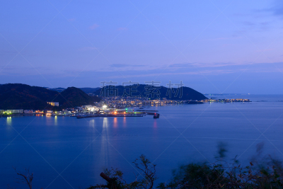 夜晚,日本,神奈川县,叶山,逗子市,天空,美,半岛,水平画幅,无人