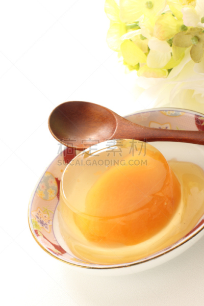 果冻,枇杷,垂直画幅,留白,水果,无人,日本,白色背景,甜点心,甜食