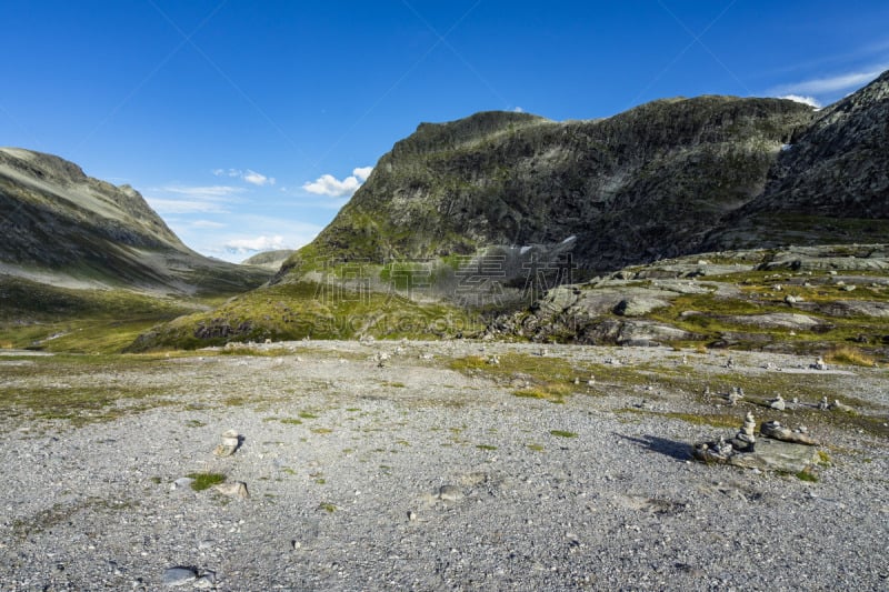 挪威,默勒-鲁姆斯达尔,风景,地形,山,山妖梯级,桑莫阿尔卑斯山脉,山谷,部分,靠近