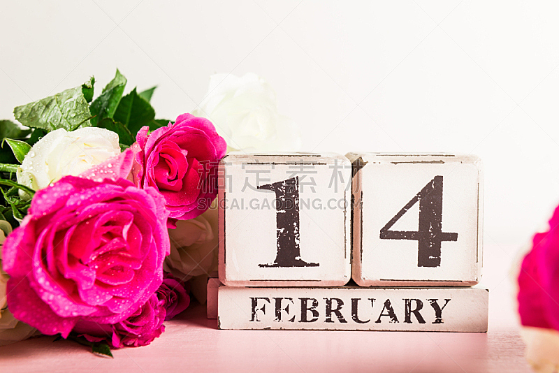 玫瑰,情人节,白色,粉色,周年纪念,事件,贺卡,清新,热情,浪漫