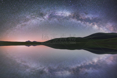 湖,星系,银河系,自然美,在上面,全景,秘密,深的,长的,行星