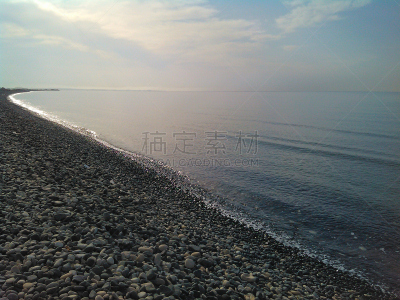 海滩,利马索尔,塞浦路斯,俄亥俄河,水,天空,水平画幅,云,沙子,无人