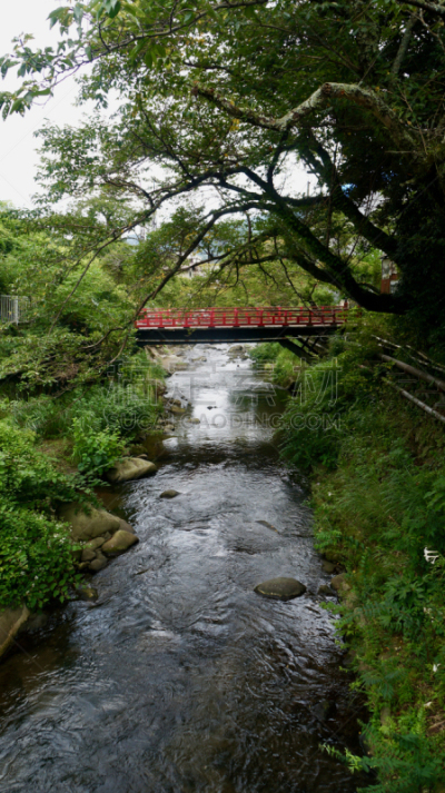 河流,日本,红色,桥,城镇,spa美容,自然美,背景,热海,前进的道路