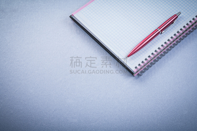 办公室,红色,格子图案,空白的,水笔,概念,办公用品,水平画幅,无人,笔记本