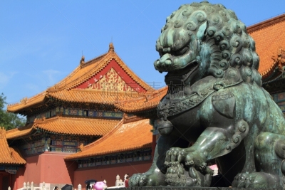 高架铁路铁轨,狮王,中国龙,故宫,青铜,旅游目的地,水平画幅,无人,北京市,龙