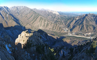 山脉,蔚山,自然,天空,公园,悬崖,国家公园,水平画幅,地形,岩石
