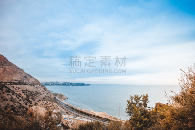 巴伦西亚省,风景,阿利坎特,海洋,山,西班牙,阿利坎特省,海港,海岸线,地中海