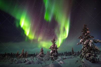 北极光,自然,太空,自然现象,萨利色尔卡,水平画幅,夜晚,雪,无人,蓝色