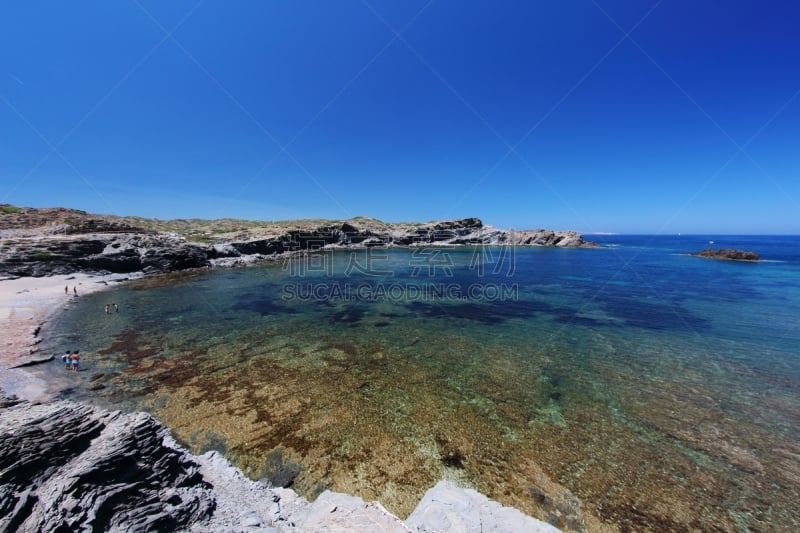 巴利阿里群岛,海滩,米诺卡,风景,西班牙,南,水,天空,沙子,夏天