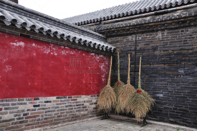 曲阜,角落,中国,孔子庙,孔子,山东省,道教,水平画幅,建筑,旅行者