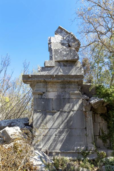 alexander the great,安塔利亚省,垂直画幅,地形,建筑,无人,户外,大门,过去,废墟