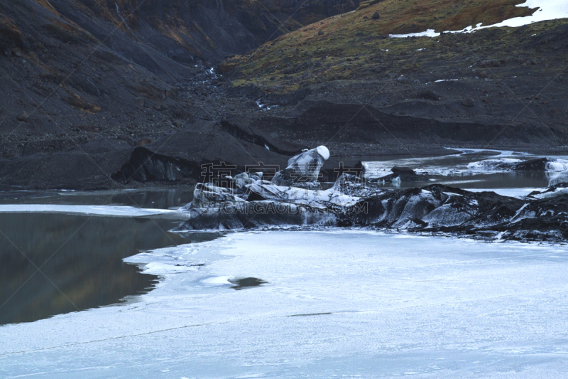 冰河,冰岛国,寒冷,环境,云,霜,雪,北欧,湖,背景