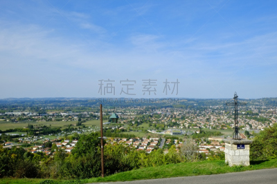洛特-加龙,荷斯,法国,全景,替代,大群动物,在上面,天空,留白,水平画幅