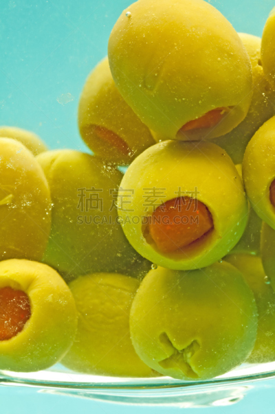 橄榄,塞橄榄,垂直画幅,开胃食品,绿色,水果,无人,开胃品,玻璃,小吃