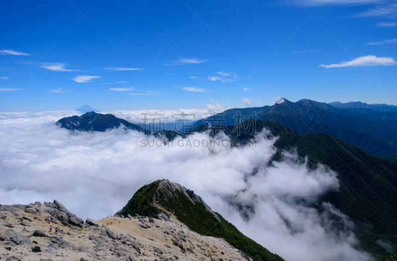 日本阿尔卑斯山脉,日本,富士山,南,美因河,山,北岳山,甲斐驹岳山,赤石山脉,自然