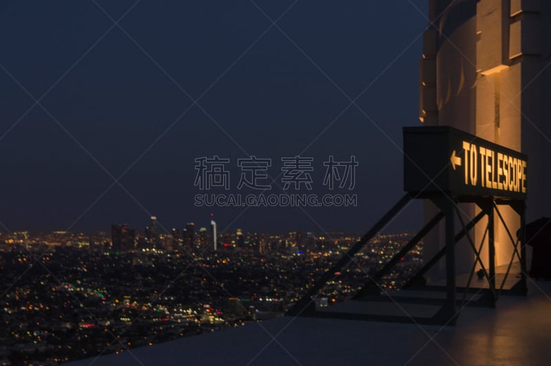 洛杉矶,天文学,在上面,视角,暗色,黄昏,著名景点,观测点,行星,行星科学