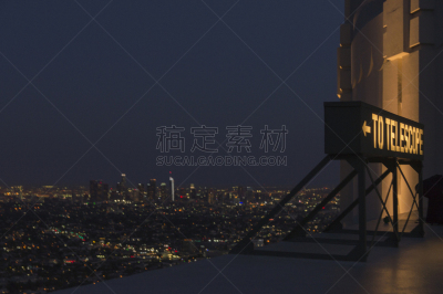 洛杉矶,天文学,在上面,视角,暗色,黄昏,著名景点,观测点,行星,行星科学