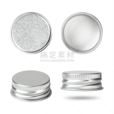 饮料,瓶盖,白色背景,银,盖子,分离着色,组物体,剪贴路径,不锈钢,含酒精饮料