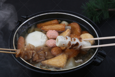 关东煮,焖菜,日本食品,无人,日式火锅菜,日式炖菜,鱼糕,图像,水平画幅,日本